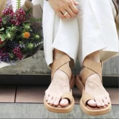 美品 L'Appartement GIA/RHW スウェードサンダル 36 - メルカリ