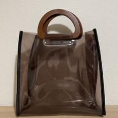 ビニールバッグ　ウッドハンドル　chii様専用のサムネイル