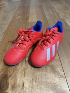 adidas サッカースパイク　17.0㎝　赤 3本ストライプのサムネイル