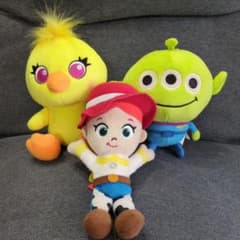 토이 스토리 봉제인형 3체 세트(다키·에이리언·제시)