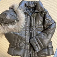 INÉD カーキダウンジャケット ファー付きのサムネイル