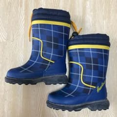 Hawkins 秋冬 チェック柄レインブーツ 14cmのサムネイル
