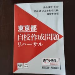 進研ゼミ中学講座　東京都　自校作成問題リハーサル　3教科　添削問題のサムネイル