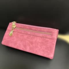 ピンク 長財布 スナップボタン開閉のサムネイル