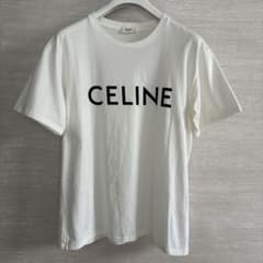 CELINE ロゴ ホワイト Tシャツ