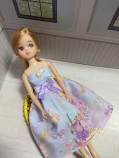 ハンドメイド　リカちゃん服　ユニコーン　チュールワンピース　22cmドールサイズのサムネイル