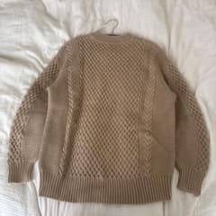 IENA ベージュ ケーブル編みニット 長袖のサムネイル