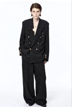 MASU 25AW INITIAL ヘリンボーンワイドパンツ 46のサムネイル