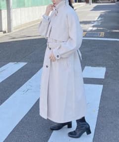 2way ステンカラーコート　アイボリーのサムネイル