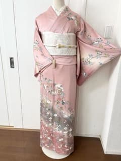 美品　正絹訪問着　フルセット4点　入学式　七五三　お宮参り　結婚式