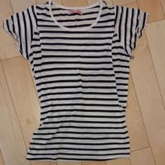 授乳服 ボーダー 半袖 Tシャツのサムネイル