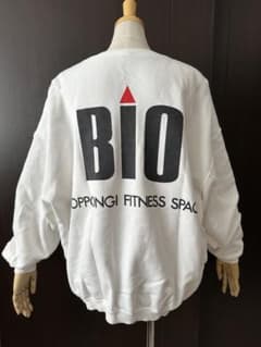 日本製　80年代　美品ヴィンテージ六本木フィットネススペースBIOトレーナー 日本製 80年代 美品ヴィンテージ六本木フィットネススペースBIO