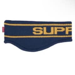 Supreme Contrast Logo Headband ネイビー - メルカリ