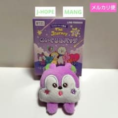 BTS J-HOPE MANG BT21 The 봉제인형 배지 파미마 한정