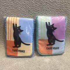 新品未開封＊CAFFE VELOCE カフェベローチェ 黒ねこエコバッグ ２種