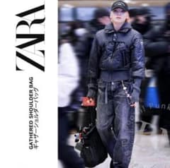 ZARA * 개더 숄더백 JO1 카와지리 연꽃 착용