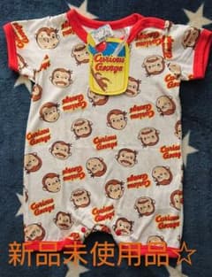 新品☆おさるのジョージロンパースのサムネイル