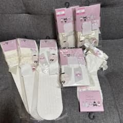 미사용 태그 첨부 헬로 키티 & 마이 멜로 양말 / 스타킹 7 다리 아오키 미사코