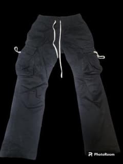 【OY】EIGHT CARGO POCKETS PANTS-BLACK