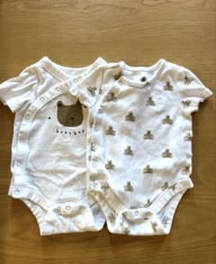 babyGAP ロンパース 2枚セット くま柄 ホワイトのサムネイル