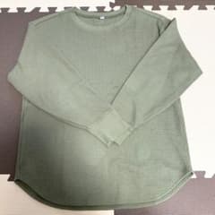 mocomo様専用⭐︎UNIQLO ワッフルクールネックT(長袖) Lのサムネイル