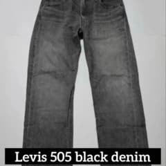k*8様 Levis 505 ブラックデニム　リーバイスのサムネイル