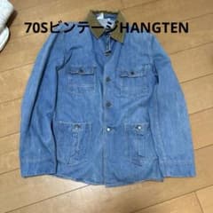 70s HANG TEN ヴィンテージ デニム カバーオール ジャケットのサムネイル