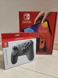 Nintendo Switch マリオレッド（有機ELモデル+プロコントローラー