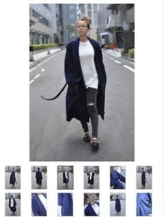 未使用品 バーバリーロンドン カシミヤ混ウールガウンコート ホース 