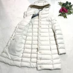 未使用✨ ケープホーン ダウンコート ホワイト 44 ロング ゴールド 