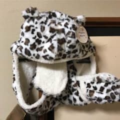 耳付きフードマフラー　本日限定値下げしました！のサムネイル