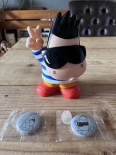 所ジョージ グッズ ソフビ バッジ セット 貯金箱 昭和 レトロ 当時物のサムネイル