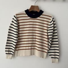 뿌찌바토 국경 니트 스웨터 10ans / 140cm