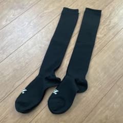 ゼット　ブラック ロングソックス 白ロゴ2足セット（23〜25㎝）のサムネイル