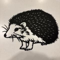 79 ハリネズミ 切り絵 - メルカリ