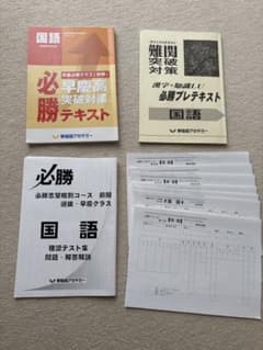 国立必勝テキスト　国語　前後期セット Amazon.co.jp: 2023 国立 必勝テキスト 国語 数学 早稲アカ : おもちゃ