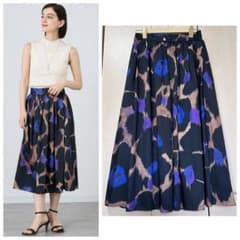 23SS♡ANAYI アナイ ビッグフラワータックスカート 38 総柄 23SS♡ANAYI アナイ ビッグフラワータックスカート 38 総柄 - メルカリ