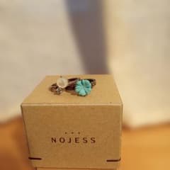 NOJESS ターコイズ フラワーリング 2個セット - メルカリ
