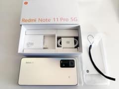 超美品 Redmi Note 11 Pro 5G バッテリー 91％ 付属品新品のサムネイル