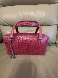 JRA クロコダイル ハンドバッグ ピンク | Mercari