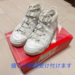 NIKE MORE UPTEMPO トリプルホワイト 27.5のサムネイル