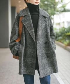Spick & Span Wスライバーチェックハーフコート36号 - メルカリ