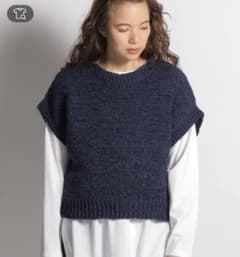 洗えるペーパー風ショートベストのサムネイル