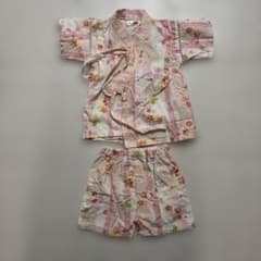 くろわっさんす べべ 甚平 90cm ピンク 桜柄のサムネイル