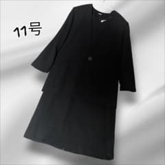 ブラックフォーマル 11号 セットアップ ジャケット ワンピース 冠婚葬祭 黒のサムネイル