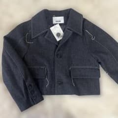 新品未使用】VEQUM CURVE ARM SHORT JACKET グレー - メルカリ