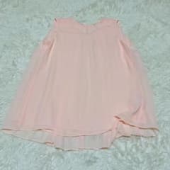 ユニクロ UNIQLO プリーツブラウス（ノースリーブ）Lサイズ