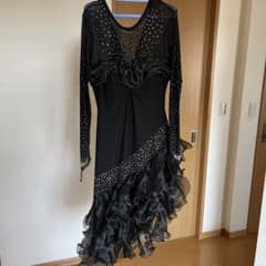 社交ダンス黒ラテンドレスのサムネイル