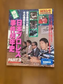 週刊ゴング増刊 日本プロレス事件40年史 PART3　平成7年5月5日増刊のサムネイル