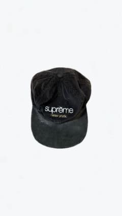 supreme コーデュロイキャップ 黒のサムネイル